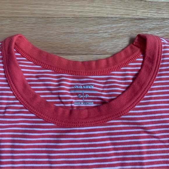 Old Navy Orange Striped T-Shirt - Picture 2 of 4